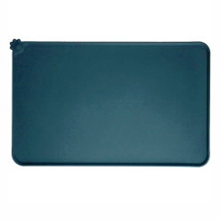 Eat Slow - Live Longer, Spildemåtte Hund & Kat 48 x 30 cm, Sort