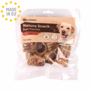Flamingo Okseluftrør Natur snack til hund Okse, 100g, EU