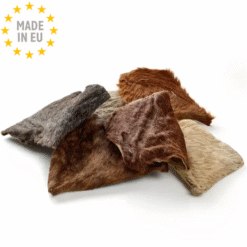 Kauartikel Sund Naturlig God Tyggesnack Heste Hud Plade M. Pels 250g (Indpakket),EU