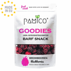 Pamico Frysetørret Brombær Dry Barf Snack For Hunde & Katte, 30g, EU