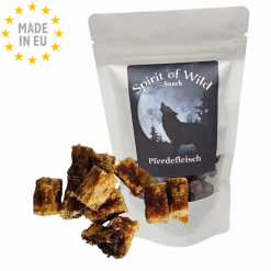 Spirit of Wild Mono protein Soft Godbid til hund 100 % Hest ,100g, EU