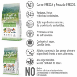 Arquivet Fresh Semi Moist Komplet Hvalpe/Ung hunde Foder, Kalkun & Laks 2,5 kg, EU - Billede 4