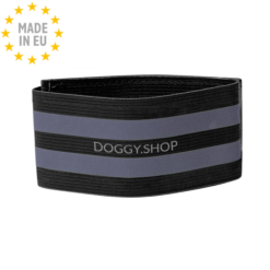 Doggy Refleks Sikkerhedsarmbånd Til Gåturen med Hund 35 cm, Sort EU
