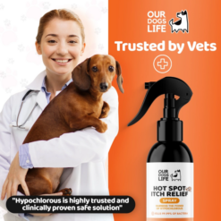 DogsLife Hot Spot Itch Kløe lindrende Spray til Hund, 250 ml, EU