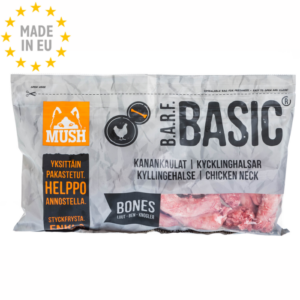 MUSH Basic® Kyllingehalse Naturlig Hundefoder 800g, EU