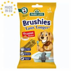 Park life - Dental Brushies Peanut Butter Kornfri til Hund, 80g, EU