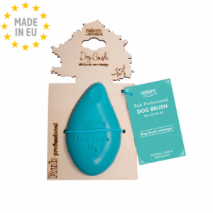 Retorn Blød Massagebørste af Øko harpiks til Hund, 12 cm, EU