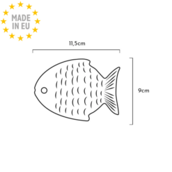 Retorn - Slidstærkt tygge legetøj 100 % Øko harpiks, Rub Fish Cat Toy EU - Billede 3