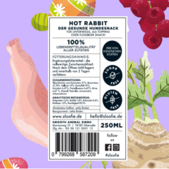 Sloofie Bone Broth Mono protein Kanin Naturligt tilskud til Hund Kanin, 250 ml, EU - Billede 3