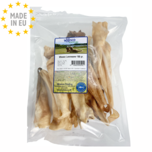 Whesco Lammeøre Naturlig Hundesnack 150g, EU