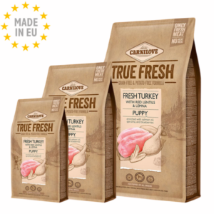 Carnilove True Fresh Kornfri GF Kalkun Puppy/ Hvalp Hunde Foder, EU