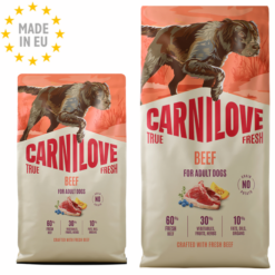 Carnilove True Fresh Kornfri Okse Hunde Foder, EU