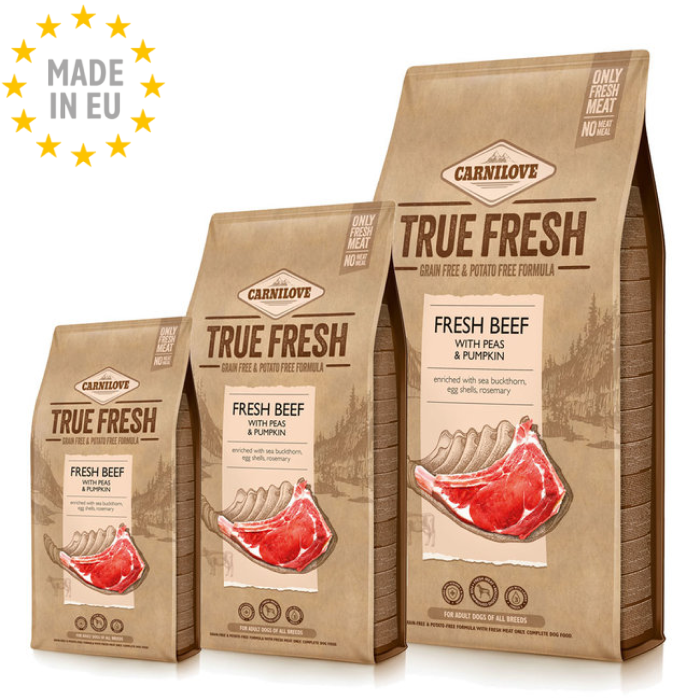 Carnilove True Fresh Kornfri GF Okse Adult Hunde Foder, EU Carnilove True Fresh Kornfri GF Okse Adult Hunde Foder, EU