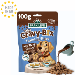 Park life - Gravy-Bix Mini 100 % naturlig Kornfri Godbid til små Hunde Okse 100g, EU