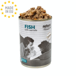 Retorn Naturligt vådfoder Kornfri Mono protein Til Hund Fisk, 400g, EU