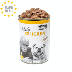 Retorn Naturligt vådfoder Kornfri Mono protein Til Hund Kylling, 400g, EU