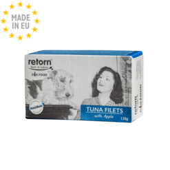 Retorn Naturligt vådfoder Kornfri Til Hund Tun m Æble, 120g, EU