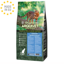 Arquivet Naturligt tørfoder til steriliserede Kat kornfri med Laks & Ris, 1,5 kg EU