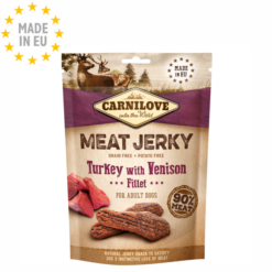 Carnilove Meat Jerky Hundesnack GF Kalkun & Vildt Fillet 100g, EU