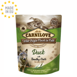 Carnilove Pouch kornfrit Pate til Hund And & Timothy Grass 300, EU