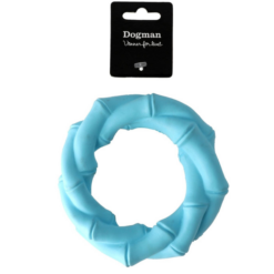 Dogman Hunde Legetøj/ Apportering Twist Ring Turkis Ø 14 cm
