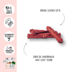 VegDog Beevys Vegansk Godbid m Rødbede, 80g, EU - Billede 3