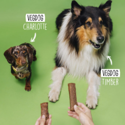 Alternative view of VegDog Chevvies Xl Vegansk Godbid, Rødbede & Tapioka, 100g, EU