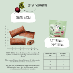 VegDog Dental Sticks Vegansk Godbid, Rødbede & Tapioka 120g, EU - Billede 4