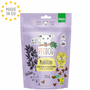 VegDog MOBILITIES Mini Vegansk Godbid, Glucosamin & Løvstikke, 115g, EU