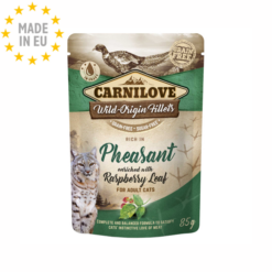 Carnilove Cat Pouch Kornfri vådfoder m. Fasan & Hindbær 85g, EU