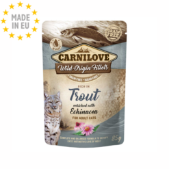 Carnilove Cat Pouch Kornfri vådfoder m. Ørred & Echinacea 85g, EU