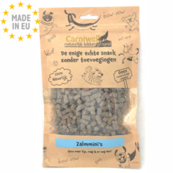 Carniwell Air Dried 100 % Naturlig Godbid til hund Laks Mini, 200g EU