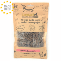 Carniwell Air Dried 100 % Naturlig Godbid til hund Okse Mini , 200g EU