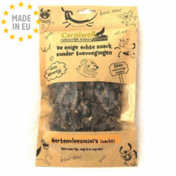 Carniwell Air Dried Hjort 100 % Naturlig Blød Godbid til Hund, Hjort, 150g EU