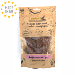 Carniwell Air Dried Meat Strips 100 % Naturlig Snack til Hund, Kanin, 100g EU