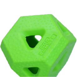 Dog Comets Treat Lock Cube Aktivitets Legetøj til Hund Ø10m, Grøn/Orange/Pink - Billede 3