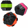 Dog Comets Treat Puzzle Aktivitets Legetøj til Hund Ø10 cm, Grøn/Orange/Pink