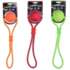 Dog Comets Vortex Loop Bold m reb Legetøj til Hund 41 cm, Grøn/Orange/Pink