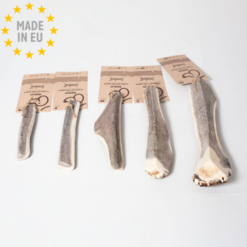 Evident Hjorte Halve Gevir ekstra hårdt Naturlig Hundesnack Benji, XS-M