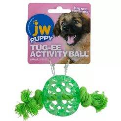 JW Tug-ee Roller Puppy Bold m reb ass. farver Mini, ca 5 cm