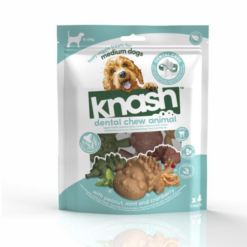 Knash Animals Veggie Dental Stick til hund, M 4 stk/240g