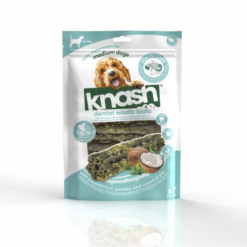 Knash Woofa Loofa Mint/Kokos Dental Stick til hund, 7stk/196g