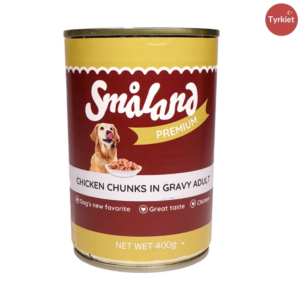 Småland Vådfoder til hund m. kylling 400g, Fra Tyrkiet