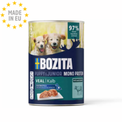 Bozita Kornfri Vådfoder Mono protein Hund Hvalp Kalv, 400g, EU
