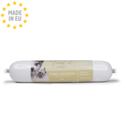 Feed'it & Treat Pure Mono Protein Skærefast Hund & Kat Struds 400g, EU