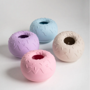 INOOKO - Aktiverings Yoomy Donut Slow feeder Skål til hund Ø11,5 cm