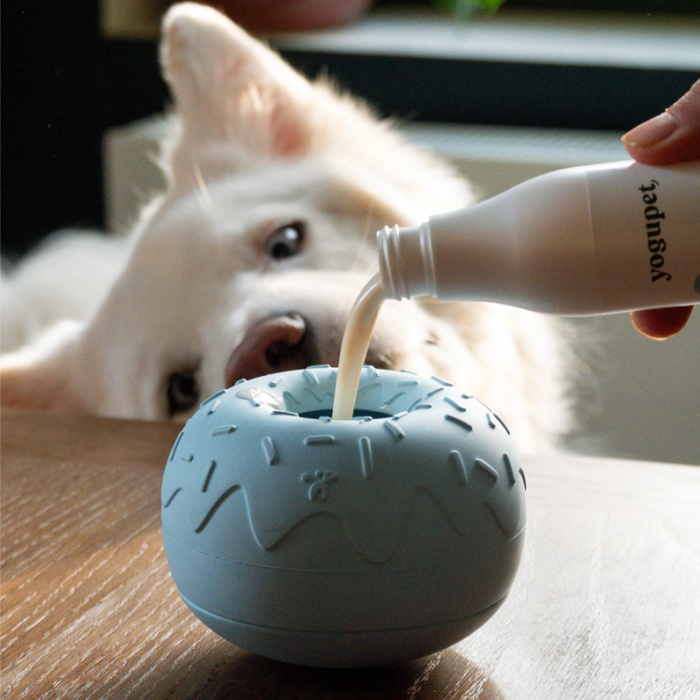 INOOKO - Aktiverings Yoomy Donut Slow feeder Skål til hund Ø11,5 cm - Billede 6