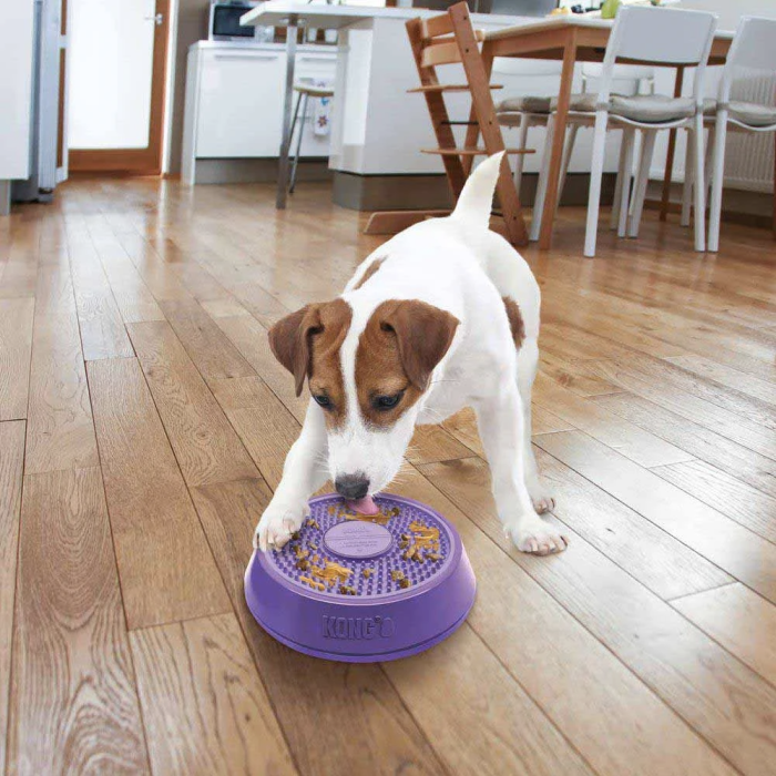 KONG Licks Spinz Roterende Slikkemåtte Til Hund & Kat Ø 15 cm - Billede 3