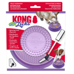 KONG Licks Spinz Roterende Slikkemåtte Til Hund & Kat Ø 15 cm