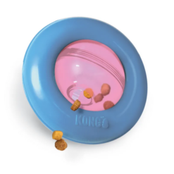 KONG Puppy Gyro Hundelegetøj Hvalp S 7cm Pink/Blå - Billede 3